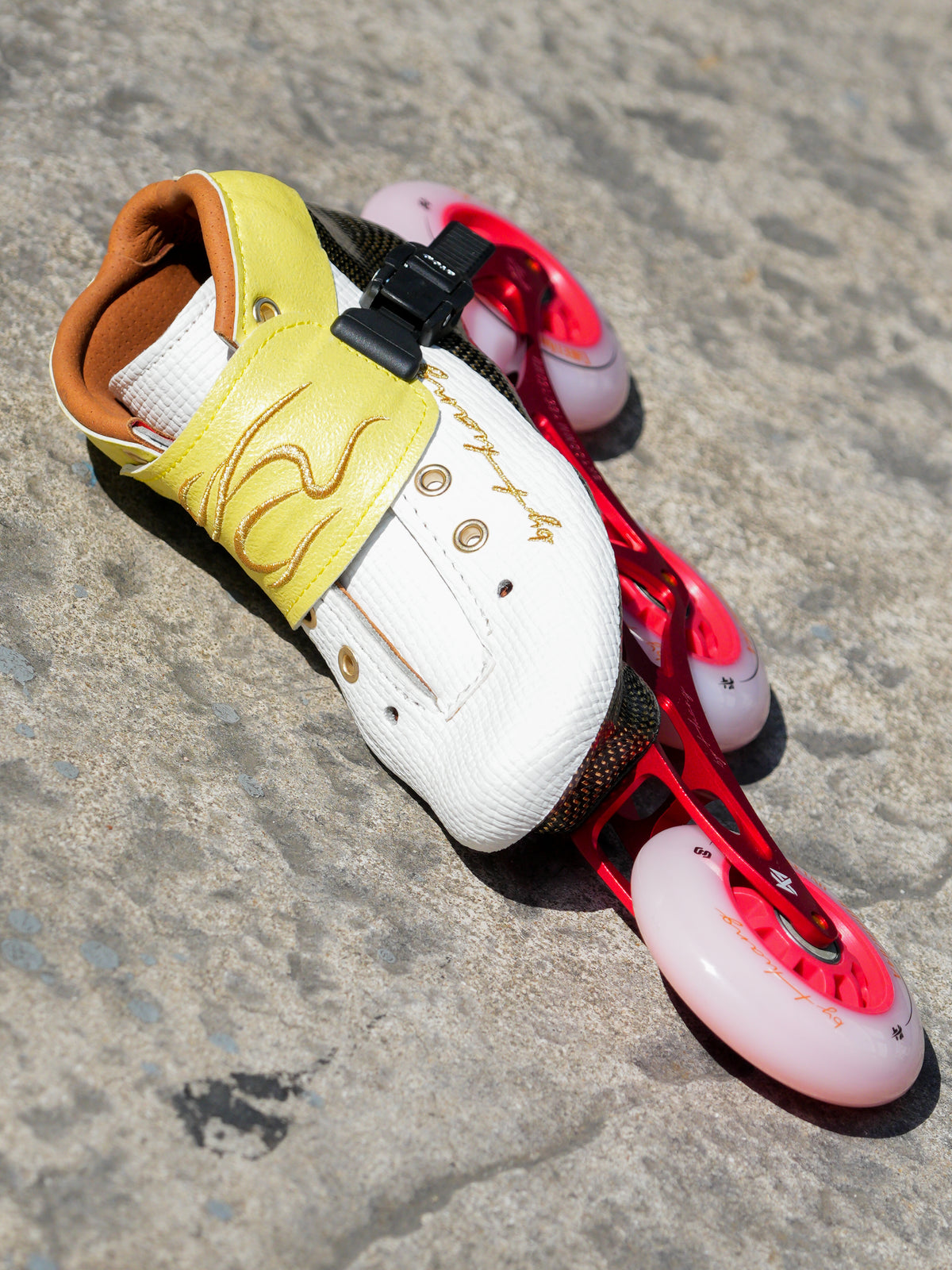 SKATING START YANHUANG Pro Speed Skate -White Yellow