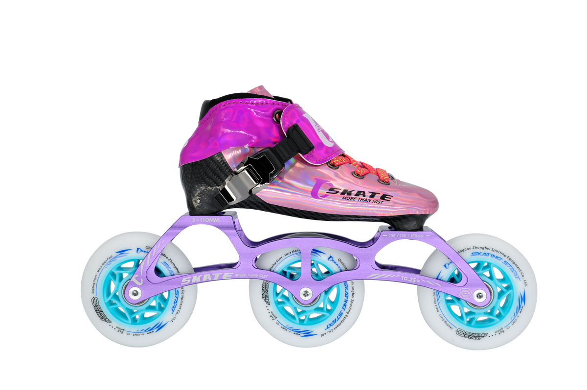 SKATING START NEW C PRO Carbon Speed Skating Skates-Pink