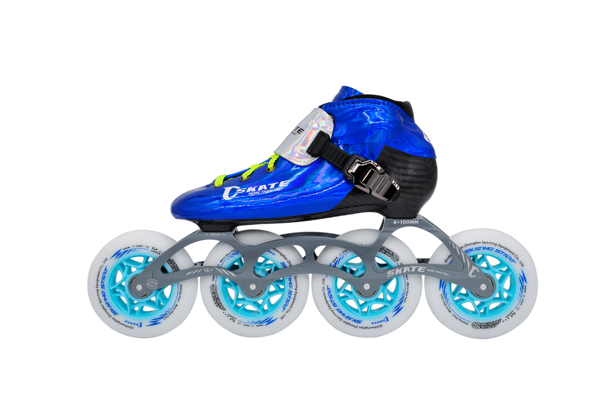 SKATING START NEW C PRO Carbon Speed Skating Skates-Blue