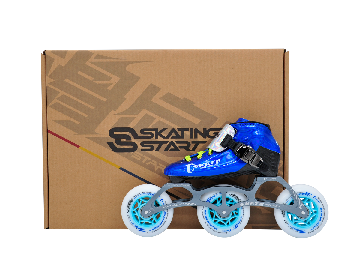 SKATING START NEW C PRO Carbon Speed Skating Skates-Blue