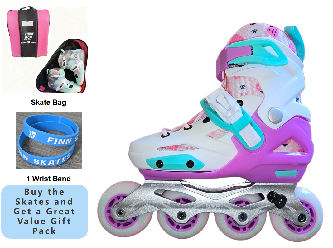 COMMANDER White Pink Inline Skates