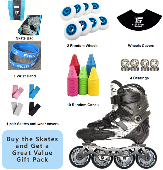 ACTION Colour Carbon Inline Skates-Black