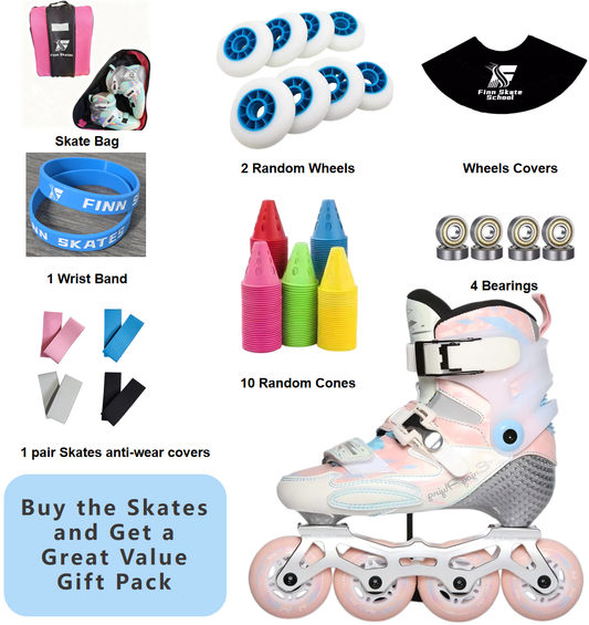 ACTION Colour Carbon Inline Skates-Pink