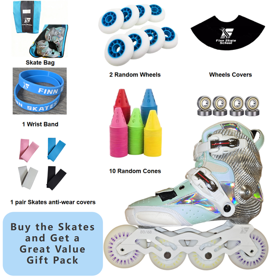 FINN SKATES Carbon Inline Skates-Green