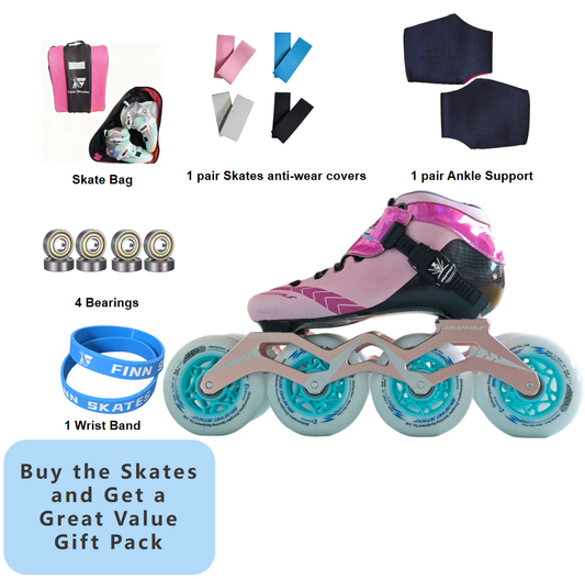 NEISHUS Carbon Speed Skating Skates-Pink