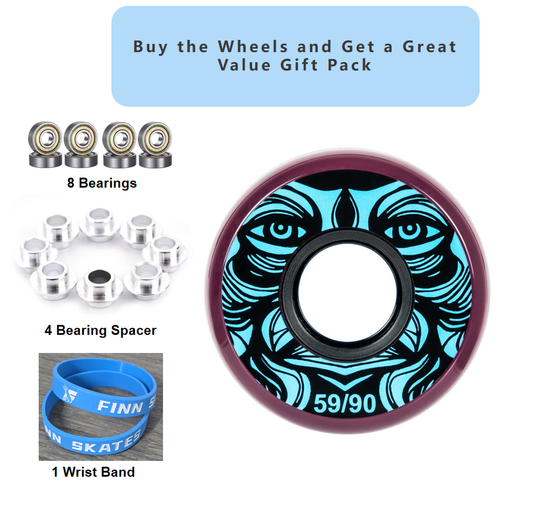 Kaltik Face 59mm Aggressive Skate Wheels-4 pack