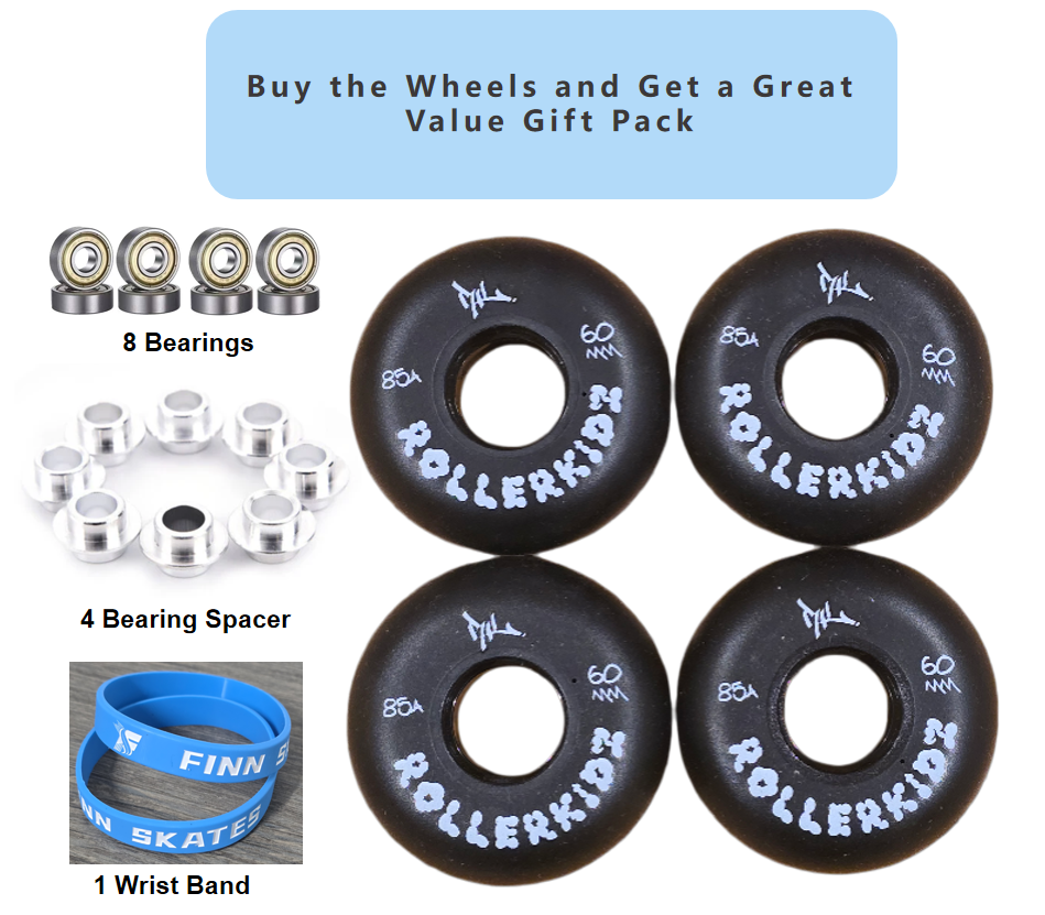 ROLLERKIDZ Aggressive Wheels- Black