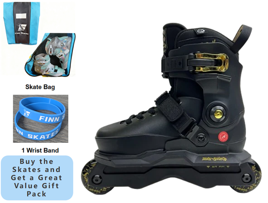 ROLLERKIDZ RK K1  Aggressive Inline Skates-Limited Edition Black