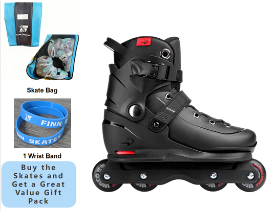 FlyingEagle VIREO Adjustable Aggressive Inline Skates-Black