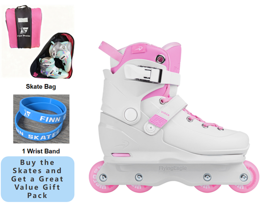 FlyingEagle VIREO Adjustable Aggressive Inline Skates-Soft Pink