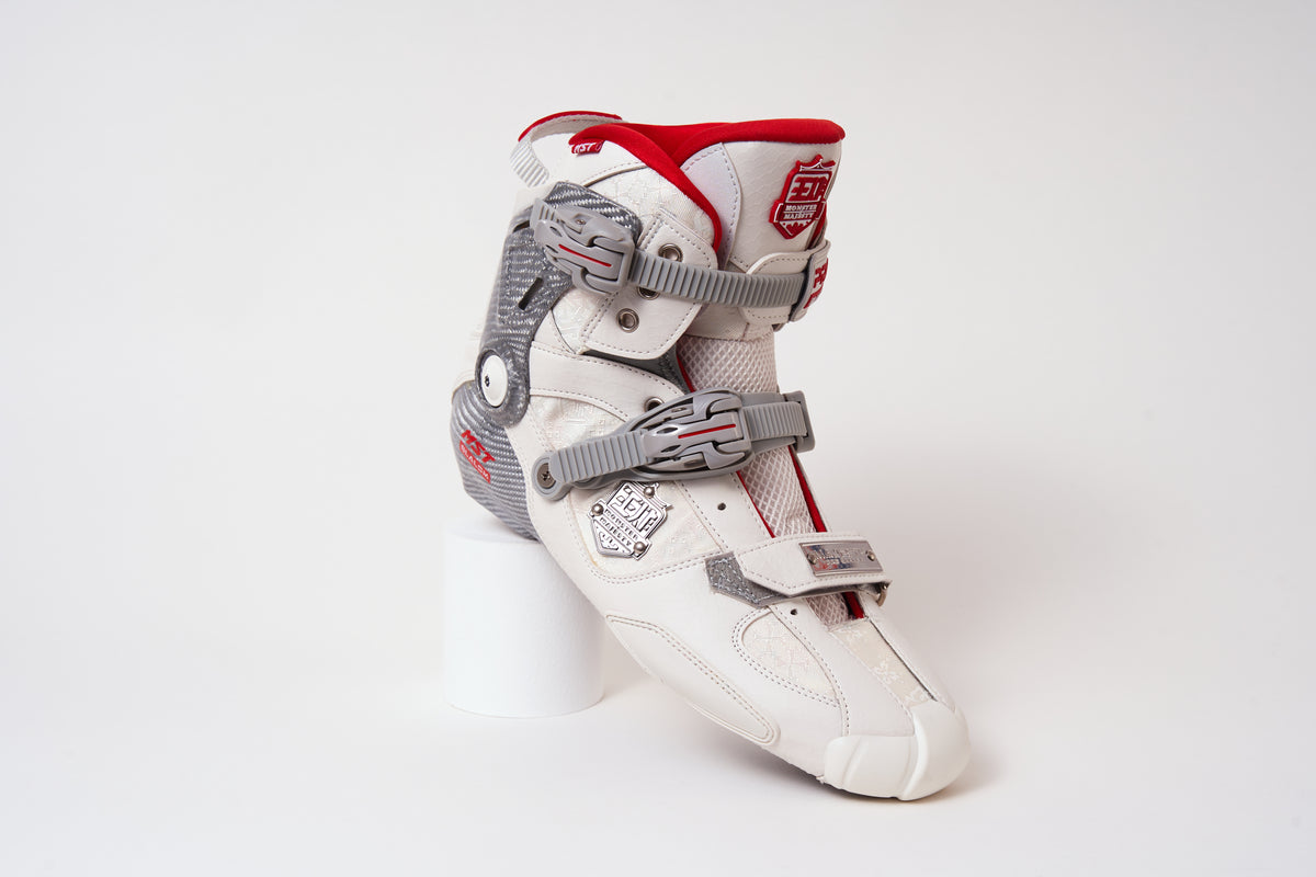MST WZ Professional Carbon Freestyle Inline Skates- White