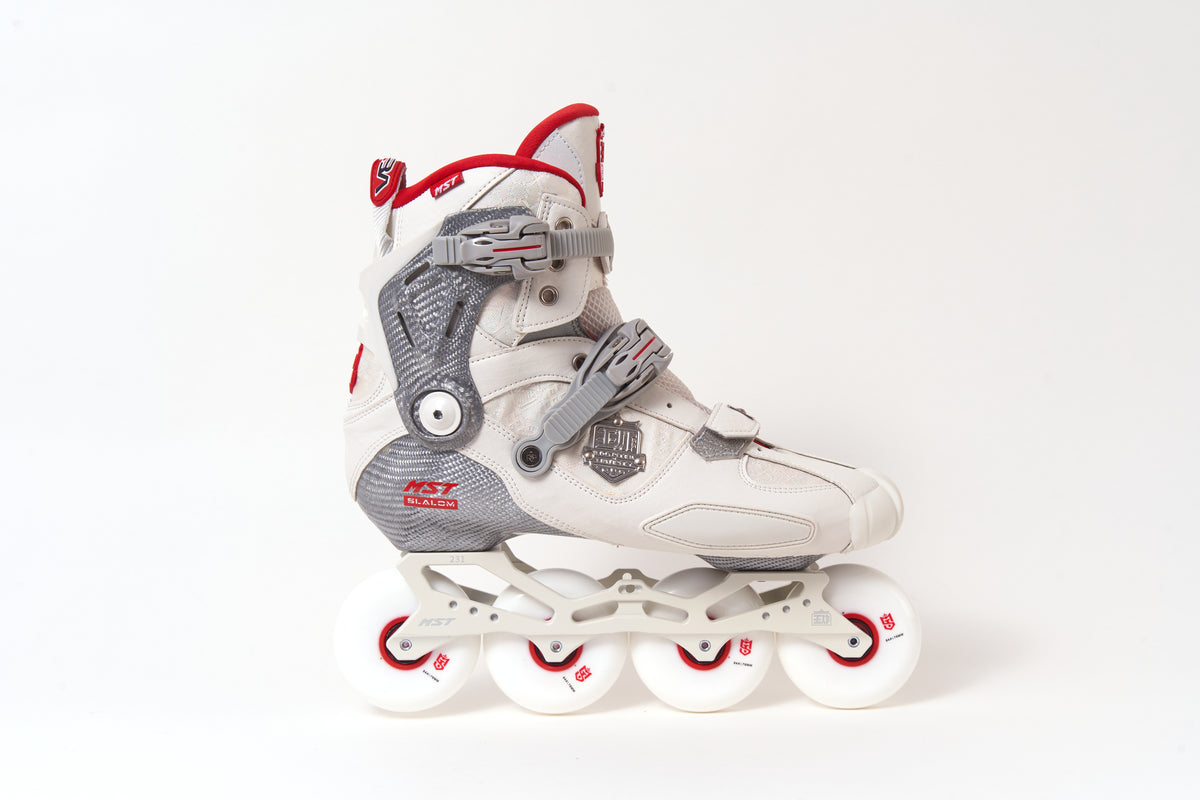 MST WZ Professional Carbon Freestyle Inline Skates- White