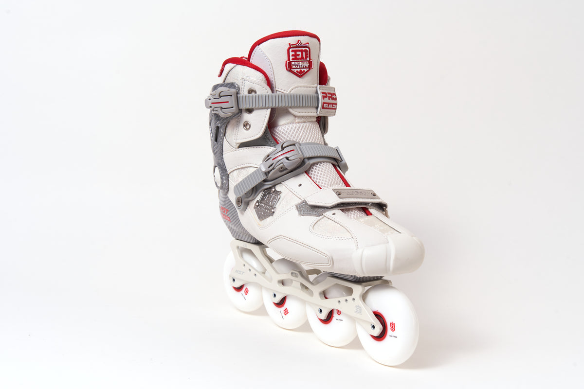 MST WZ Professional Carbon Freestyle Inline Skates- White